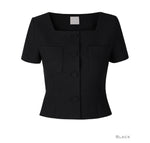 Load image into Gallery viewer, Korean Day Short Jacket Top [2 Colours]

