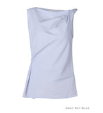 Load image into Gallery viewer, Korean Nica Asymmetric Top [2 Colours]
