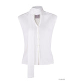 Load image into Gallery viewer, Korean Tencel Vest Top + Neck Tie [4 Colours]
