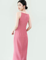 Load image into Gallery viewer, Arya Cami Midi Dress in Latte
