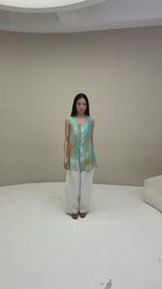 Load and play video in Gallery viewer, Loom Tencel Blend Vest in Mint
