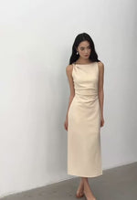 Load and play video in Gallery viewer, Embellished Boatneck Sheath Midi Dress [2 Colours]
