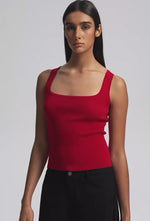 Load and play video in Gallery viewer, Classic Square Neck Stretch Tank Top [4 Colours]

