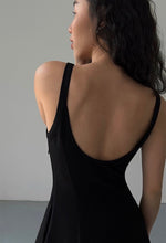 Load image into Gallery viewer, Deep Back Cami Pocket Maxi Dress in Black
