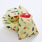 Load image into Gallery viewer, Set of 3 Organic Cotton Beeswax Wraps + String Tie - Town Houses
