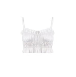 Load image into Gallery viewer, Rienne Rusched Bustier Cami Top - White
