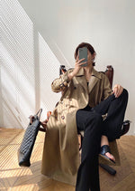 Load image into Gallery viewer, Forrest Camel Classic Midi Trench Coat
