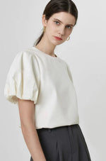 Load image into Gallery viewer, [Cool Tech] Puff Sleeve Top in White
