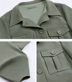 Load image into Gallery viewer, Eden Utility Jacket + Trousers Set - Olive
