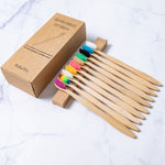Load image into Gallery viewer, Eco-friendly Bamboo Toothbrushes - Set of 10
