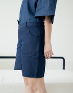 Load image into Gallery viewer, MK Denim Shorts - Navy
