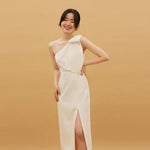 Load image into Gallery viewer, Constance Toga Dress in White
