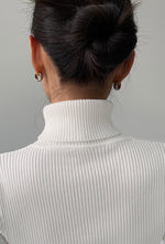 Load image into Gallery viewer, Ribbed Foldover Turtleneck Top in Black
