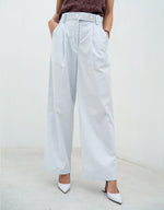 Load image into Gallery viewer, Upcycled Aubrey Striped Pants - Blue
