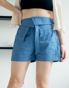 CR Paperbag Shorts - Blue