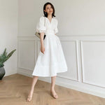 Load image into Gallery viewer, [Ready Stock] Gracie White Midi Dress
