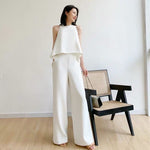 Load image into Gallery viewer, [Ready to Ship] Broadway Maxi Jumpsuit in White
