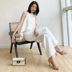 Load image into Gallery viewer, [Ready to Ship] Broadway Maxi Jumpsuit in White
