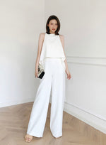Load image into Gallery viewer, [Ready to Ship] Broadway Maxi Jumpsuit in White
