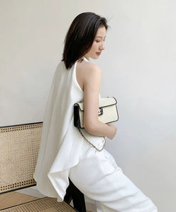 [Ready to Ship] Broadway White Maxi Jumpsuit