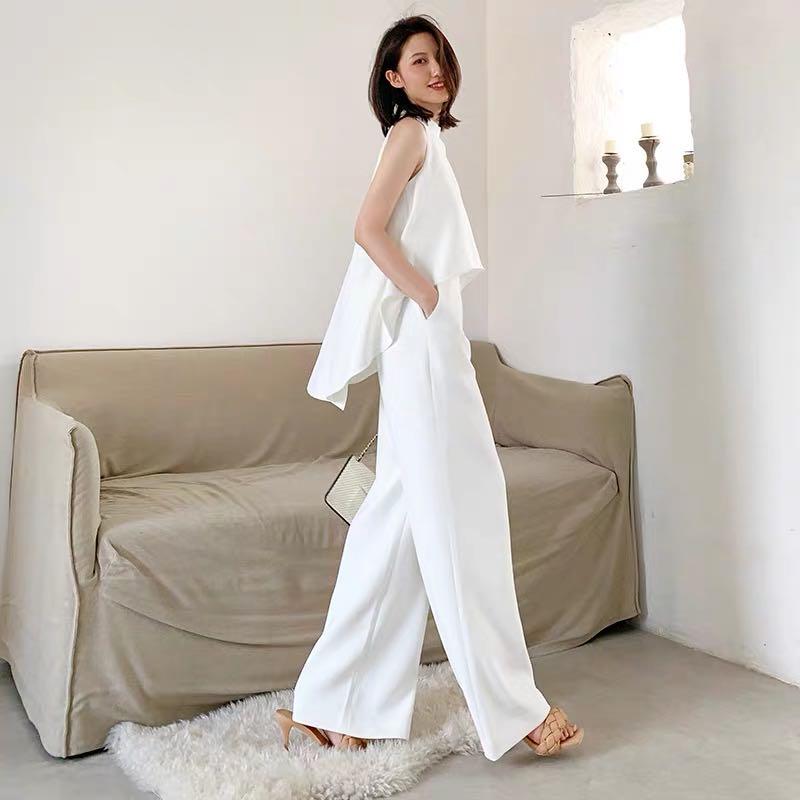 [Ready to Ship] Broadway White Maxi Jumpsuit