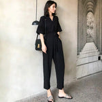 Load image into Gallery viewer, Camley Black Utility Jumpsuit
