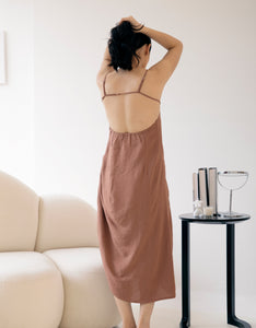 MK Runched Dress - Dusty Rose
