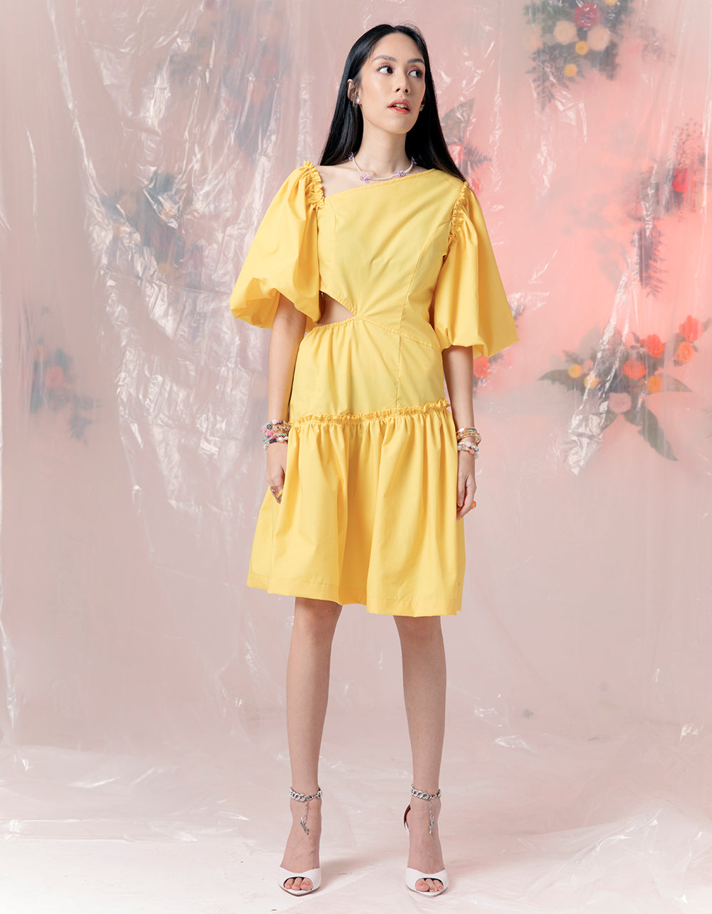 Cutout Dress - Yellow