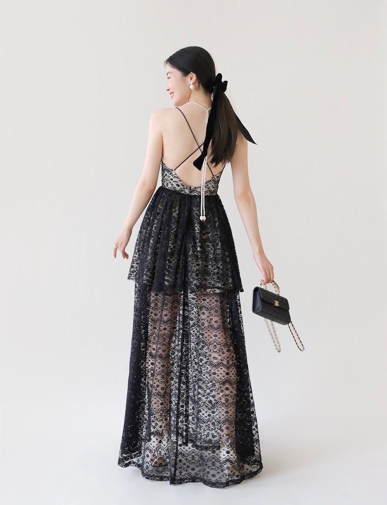 Rio Layered Lace Maxi Dress