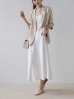 Load image into Gallery viewer, Cami Slip Maxi Dress in White
