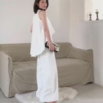 Load and play video in Gallery viewer, Broadway White Maxi Jumpsuit
