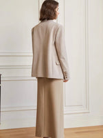Load image into Gallery viewer, Nouvelle Tailored High Slit Maxi Skirt
