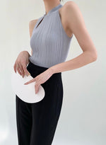 Load image into Gallery viewer, Knitted Mandarin Collar Sleeveless Top

