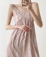 Load image into Gallery viewer, Printed Cami Slip Dress in Pink
