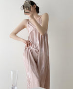 Load image into Gallery viewer, Printed Cami Slip Dress in Pink
