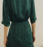 Load image into Gallery viewer, [Ready Stock] Satin Asymmetric Hem Dress

