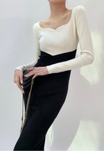 Load image into Gallery viewer, Sweetheart Duo Long Sleeve Bodycon Dress
