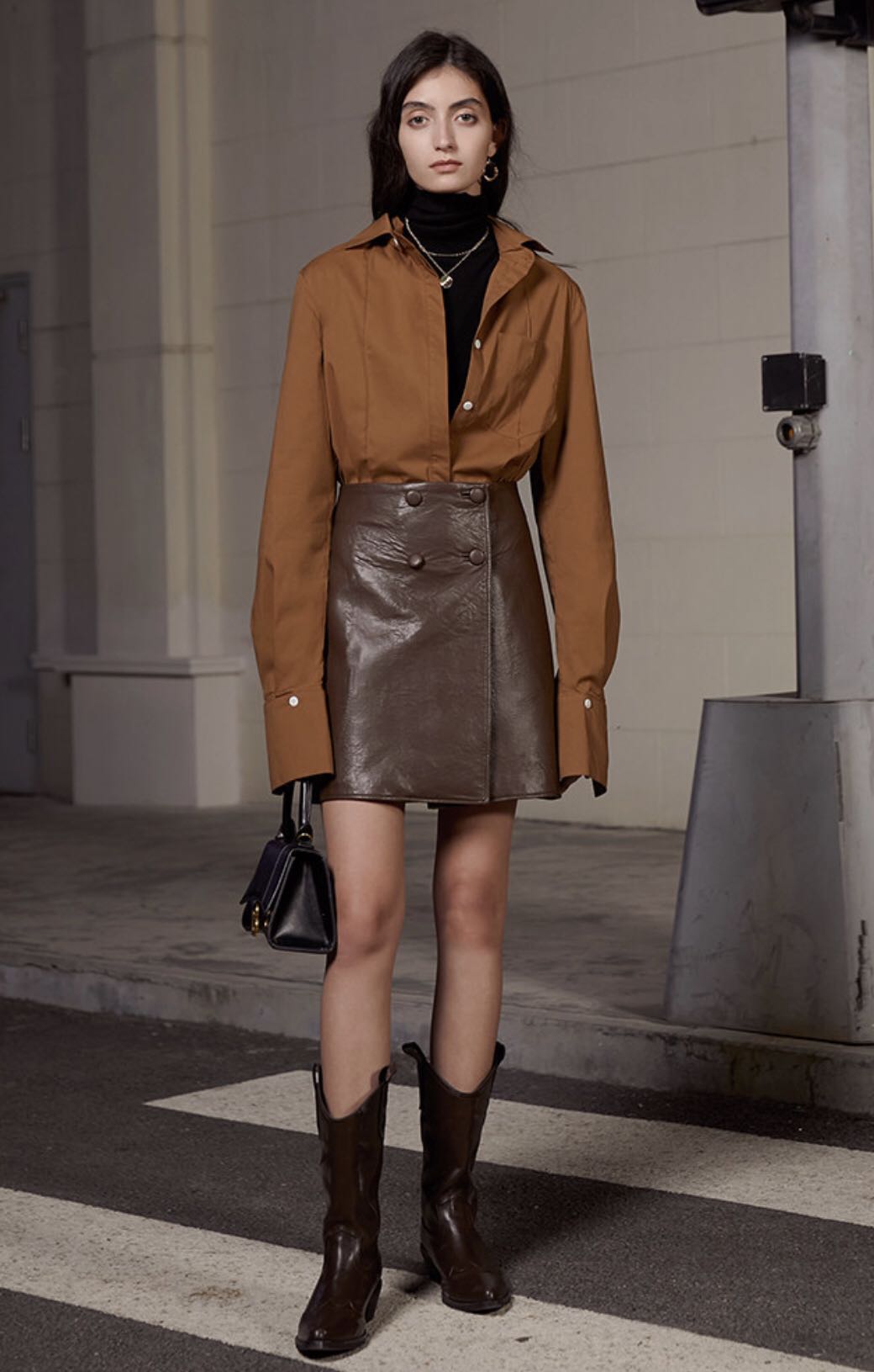 Tahnee Faux Leather Skirt