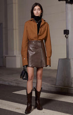 Load image into Gallery viewer, Tahnee Faux Leather Skirt
