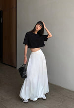 Load image into Gallery viewer, Maxi Bubble Skirt in White

