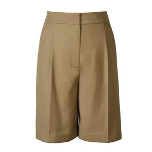 Ksenia Tailored Bermuda Shorts- Khaki