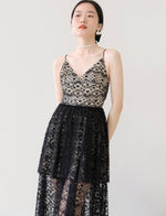 Load image into Gallery viewer, Rio Layered Lace Maxi Dress
