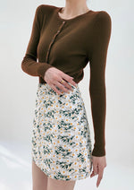 Load image into Gallery viewer, Mock Button Wool Blend Top - Brown
