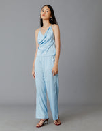 Load image into Gallery viewer, Silk Drape Camisole - Light Blue
