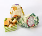 Load image into Gallery viewer, Set of 3 Organic Cotton Beeswax Wraps + String Tie - Fruit de Pablo
