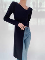 Load image into Gallery viewer, Asymmetric Long Tunic Top
