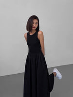 Load image into Gallery viewer, Tank Pocket Maxi Dress in Black
