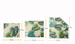 Load image into Gallery viewer, Set of 3 Organic Cotton Beeswax Wraps + String Tie - Mi Monstera
