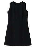 Load image into Gallery viewer, Classic Sleeveless Pocket Shift Dress in Black
