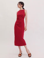 Load image into Gallery viewer, Arya Cami Midi Dress in Fire
